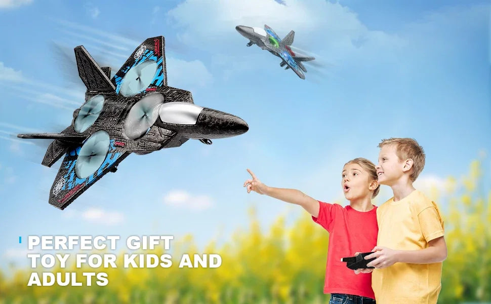 Avión RC Planeador EPP Foam 2.4G con Luces | Control por Gravedad | Regalo Niños ✈️ - Firu Total Sales