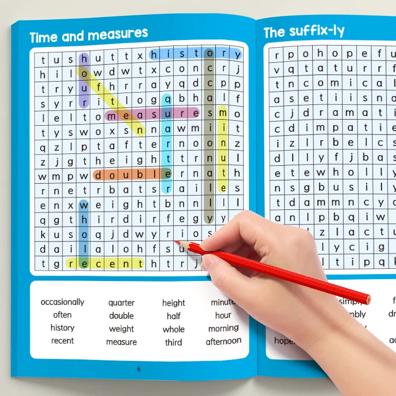 Spelling Book of Word Search Advanced & Elementary 32 Pages Mixed Words Puzzle Book for Adults Brain Exercise & Entertainment