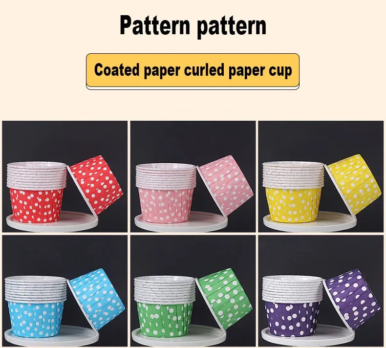 50pcs Cápsulas de Papel Grandes para Cupcakes y Muffins | Bodas y Fiestas 🍰