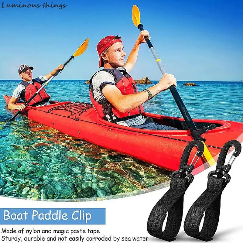 2Pcs Double Pack Kayak Paddle Magic Buckle Strap Clip For Sup Paddle Board Inflatable Paddle Outdoor Rowing Surf Boat Buckle