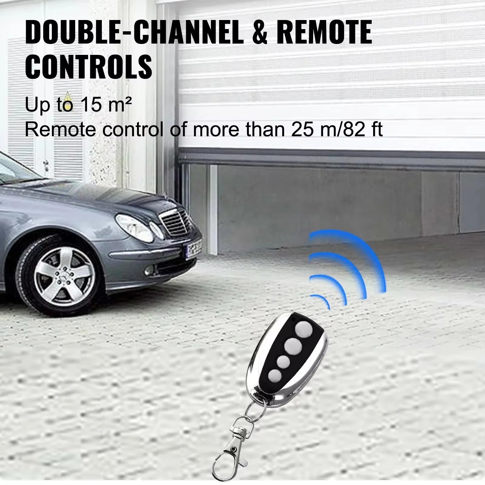 Sihao Electric Operator Gate Automatic Garage Door Opener With Remote Control 800N1000N Pulling Force Automatic Gates For Hotel