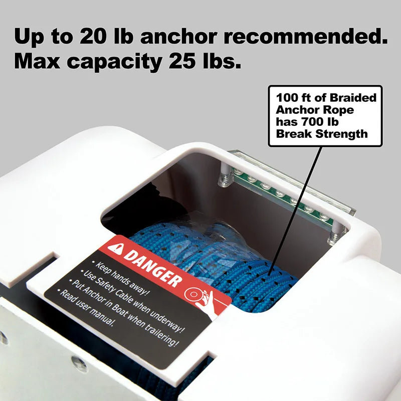 Electric Anchor Winch Marine Windlass Salt Water up to 45 LB Anchor