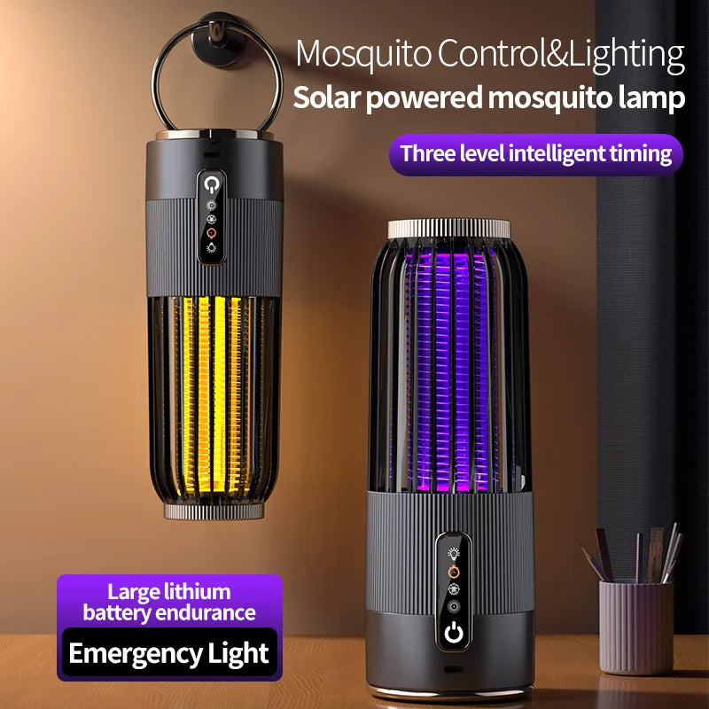 Lámpara Solar Mata Mosquitos Exterior | Recargable | Repelente Hogar | Certificada CE ☀️ - Firu Total Sales