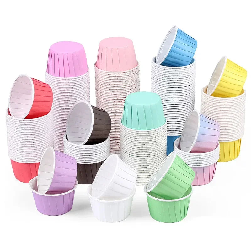 50pcs Cápsulas de Papel Grandes para Cupcakes y Muffins | Bodas y Fiestas 🍰