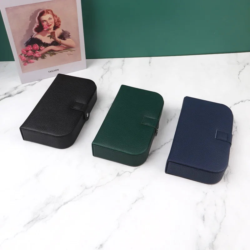 2024 Portable Jewelry Box Jewelry Organizer Display Travel Jewelry Case Boxes Button Leather Storage Chenille Jewelers Joyero