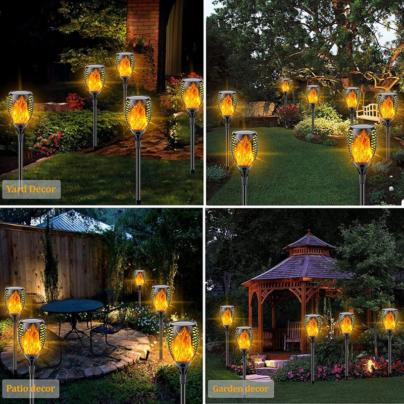 Antorcha Solar 96 LED Efecto Llama Bailarina ZTree | IP65 | Jardín y Patio Exterior - Firu Total Sales