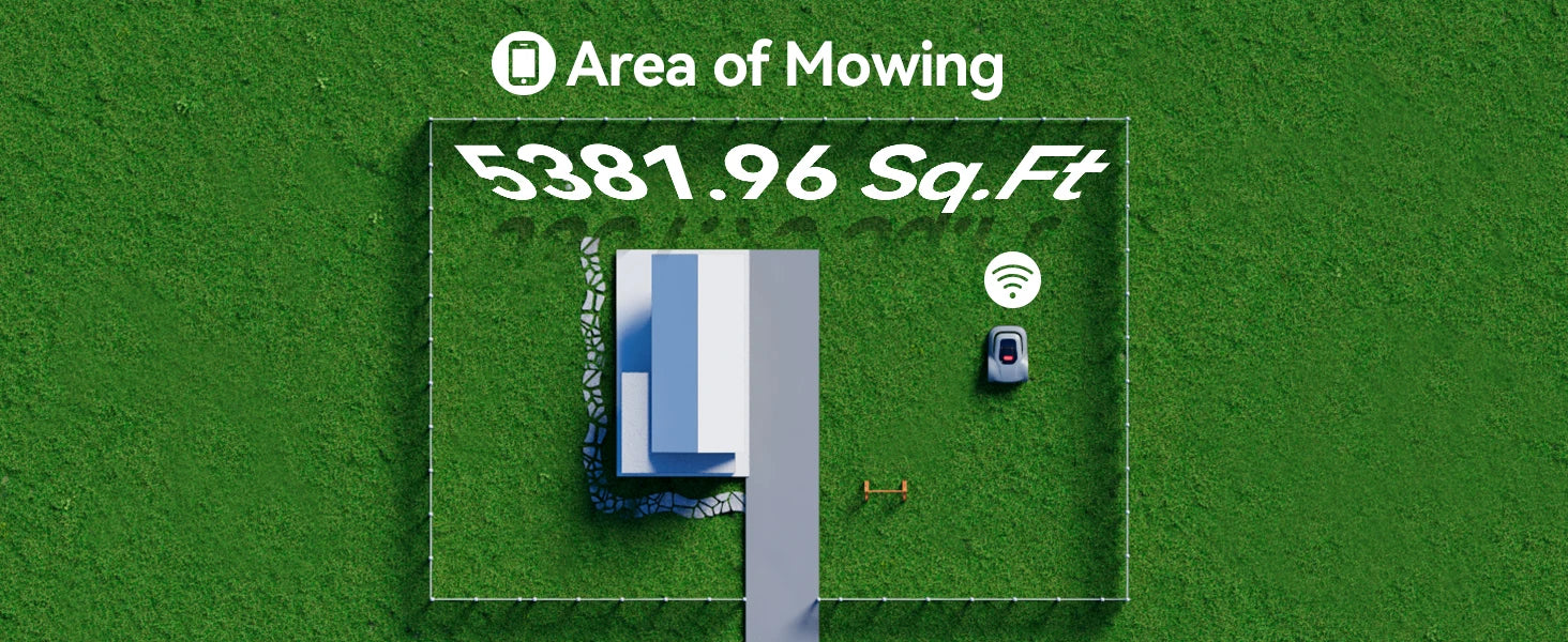 C-TOF Robotic Lawn Mower Redkey MGC800 MGC1000 Lawn Mower Robot Cable Break Detection Climbing 45% App Control Automatic Cutting