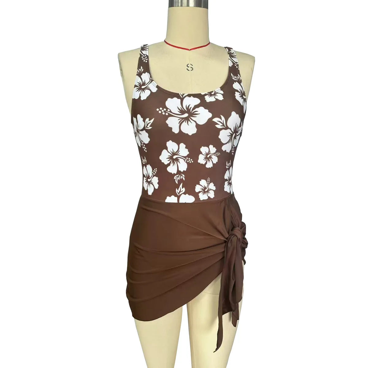 2026 New Printed One-Piece Dress-Style Women Swimsuit - Flattering Slimming Tummy Control Swimwear for Beach