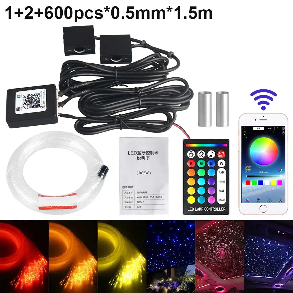 Luz Techo Cielo Estrellado RGBW VASTFIRE | 1/2/4 Cabezas | App Control | Coche y Hogar - Firu Total Sales