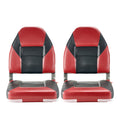 SucceBuy Boat Seat High Backrest Folding Fishing Boat Seat with Aluminum Alloy Hinges Flip Up Boat Seat for Boats, Yachts, Ships