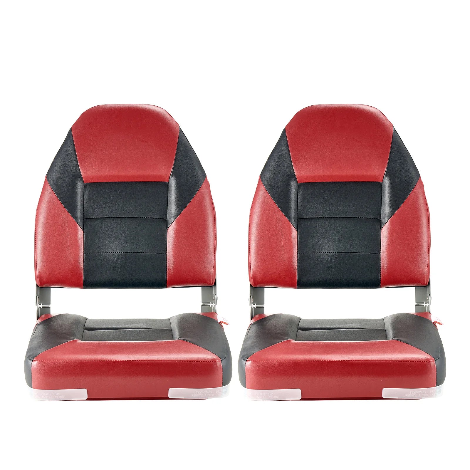 SucceBuy Boat Seat High Backrest Folding Fishing Boat Seat with Aluminum Alloy Hinges Flip Up Boat Seat for Boats, Yachts, Ships