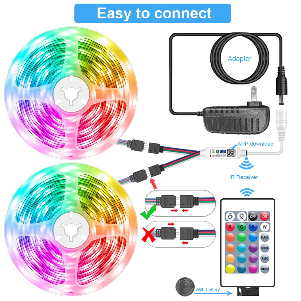LED Strip Lights RGB 5050 – Smart Bluetooth Color Changing Lights - Firu Total Sales