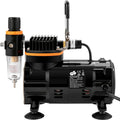 SucceBuy Professional Dual-Action Airbrush Kit 120W Electric Spray Gun Air Brush Painting Art Nail Tattoo Makeup Model Sprayer