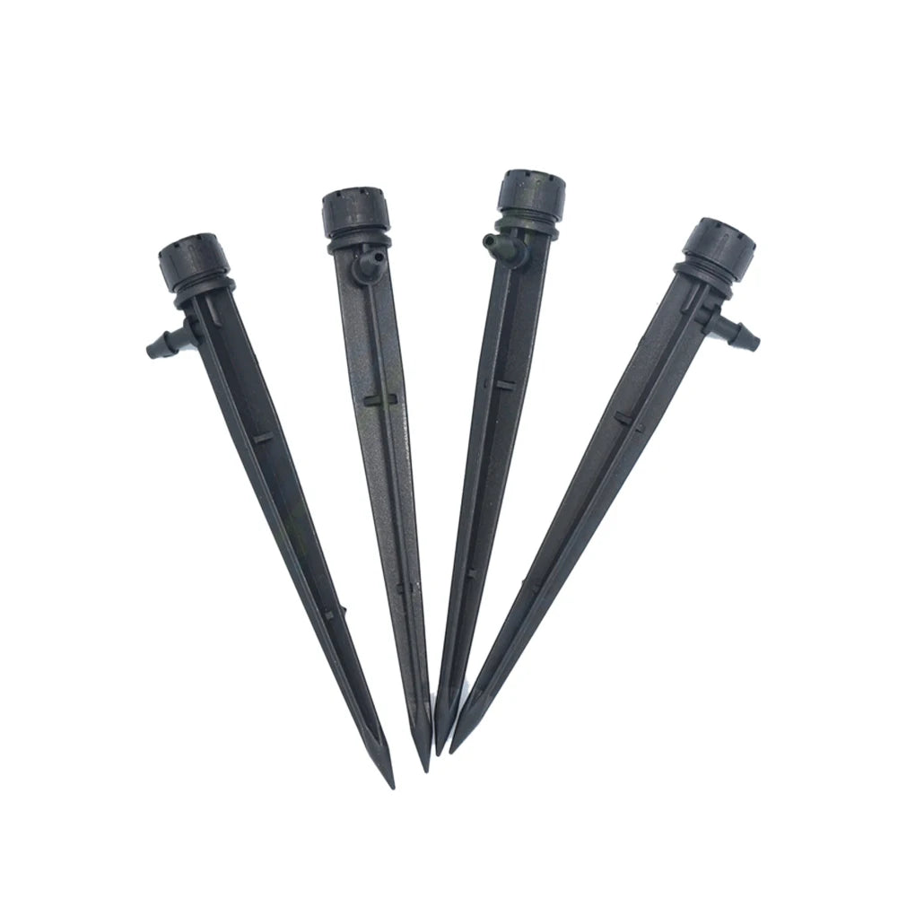 50Pcs Adjustable Spray Dripper 360 Degree Irrigation Dripper Sprinkler with Stake Plant Irrigation System Gardening Supplies