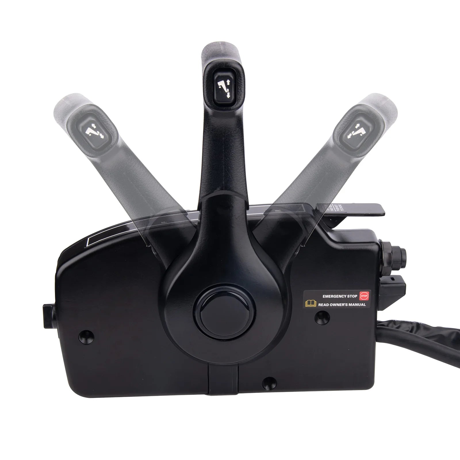 Boat Outboard Remote Control Box Side Mount with 14-Pin Harness, Smooth Throttle and Shift Operation