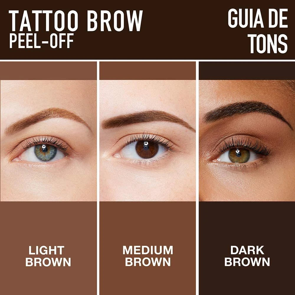 Lasting 3 Days Tattoo Easy Peel Off Eyebrow Gel Cream Types Long-Lasting Smudge-Proof Sweat Resistant  Waterproof Cosmetics