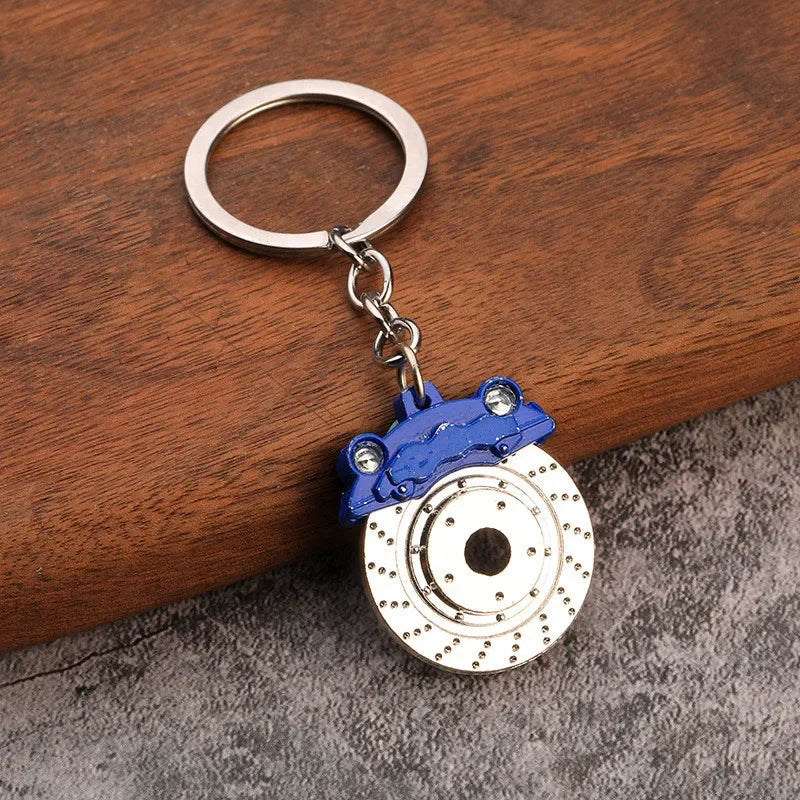 Creative Mini Gear Head Keychain Speed Gearbox Keyring for Car Key Turbo Hub Brake Disc Pendant Shock Absorber Keys Holder Chain
