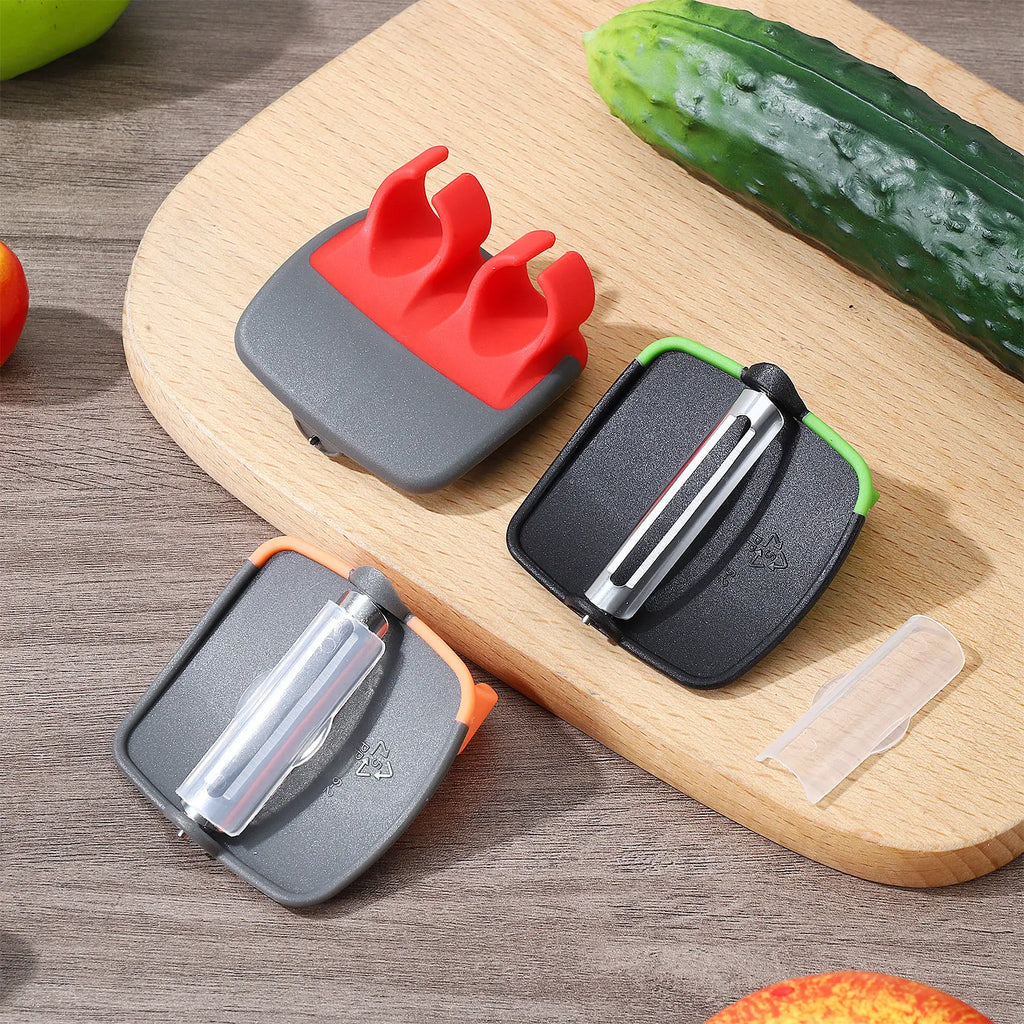 Stainless Steel Multifunctional Peeler Set Vegetable Fruit Peeling Device Effortless Kitchen Prep Tool Household
