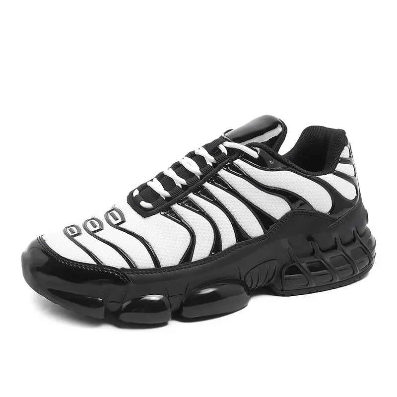 Tenis Hombre Deportivos Ligeros | Dad Shoes | Casual Running | Suela Gruesa | Sin Cordones | Bicolor