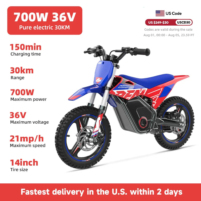 Moto Eléctrica Off-Road RFN Warrior para Niños | Multi-Velocidad | 4-8 Años 🏍️ - Firu Total Sales