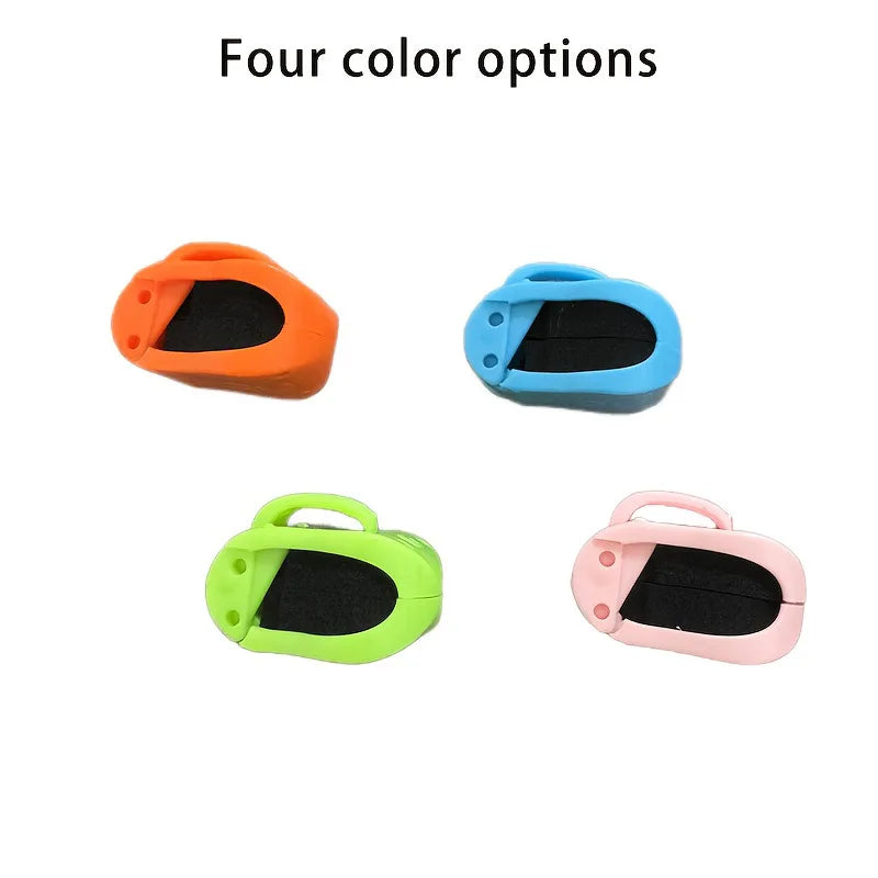 4pc heavy-duty fishing rod holders. Portable, stable handle for beach/lake. Bright colors, durable PVC. Great for all anglers.