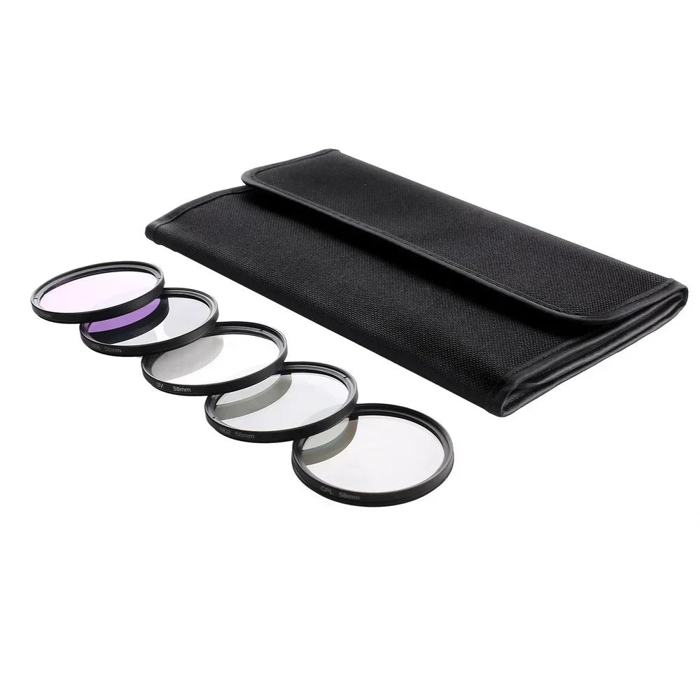 Lightdow UV+CPL+FLD+AND 2 4 8 Camera Lens Filter 6 in 1 Kits 49-82mm Kit for Cannon Nikon Sony Camera Lens USA ES Free Shipping
