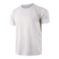 3/1 piece men's summer black and white short sleeved comfortable round neck T-shirt with mesh splicing breathable casual top