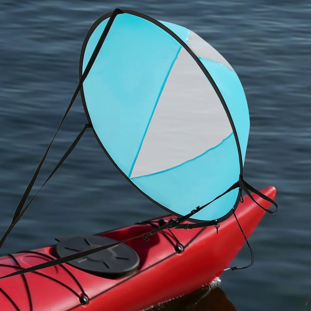 Large Size Durable Foldable Paddle Boardsail Downwind Kayak Sail Utilizes Wind Power for Easy Sailing