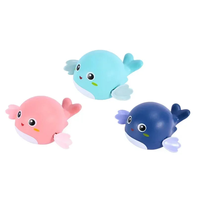 Bath Toys Cute Swimming Clown Fish Bath Toy for Toddlers Floating Wind Up Toys for Boy Girl New Born Baby Bathtub Toddler Toys