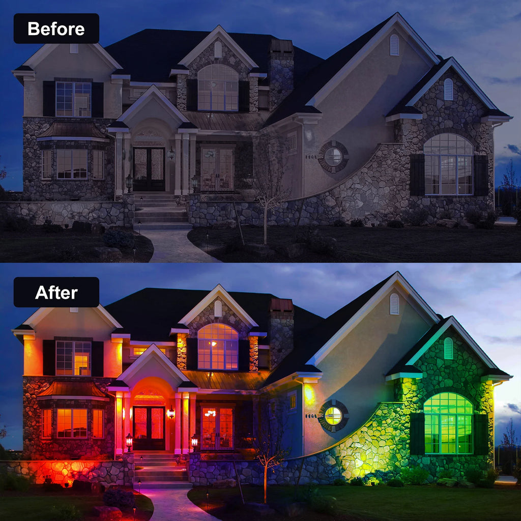 Foco Solar Exterior IP65 T-SUNRISE | Temperatura Ajustable | Super Brillante | 1/2/4pcs ☀️ - Firu Total Sales