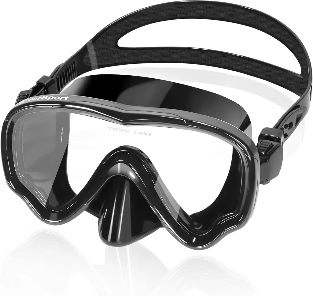 Anti-Fog Swim Goggles with Nose Cover, Wide View Clear Diving Mask for Adults and Youth