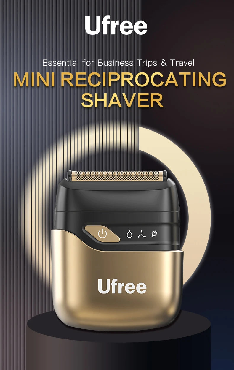 Ufree Foil Shaver for Men, Upgraded Electric Razor, Rechargeable Mens Shaver with 4 Floating Blades, LED Display USB-C Travel R