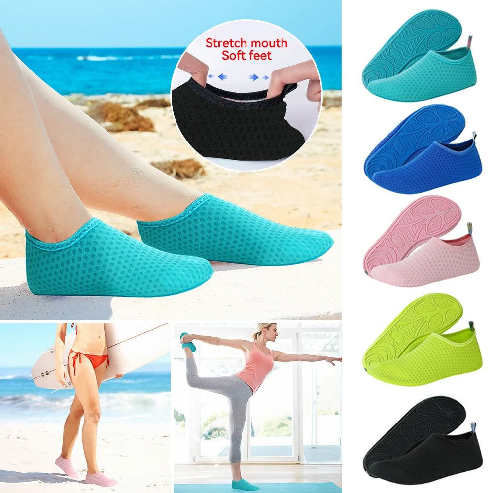 Men Women Kids Water Shoes Sports Beach Swimming Socks Anti Slip Fitness gym Yoga Dance Swim Surf Diving Underwater Beach Shoes