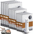 Cordless Compression Travel Vacuum Bags 15-Pack | Rechargeable Pump | Luggage Suitcase