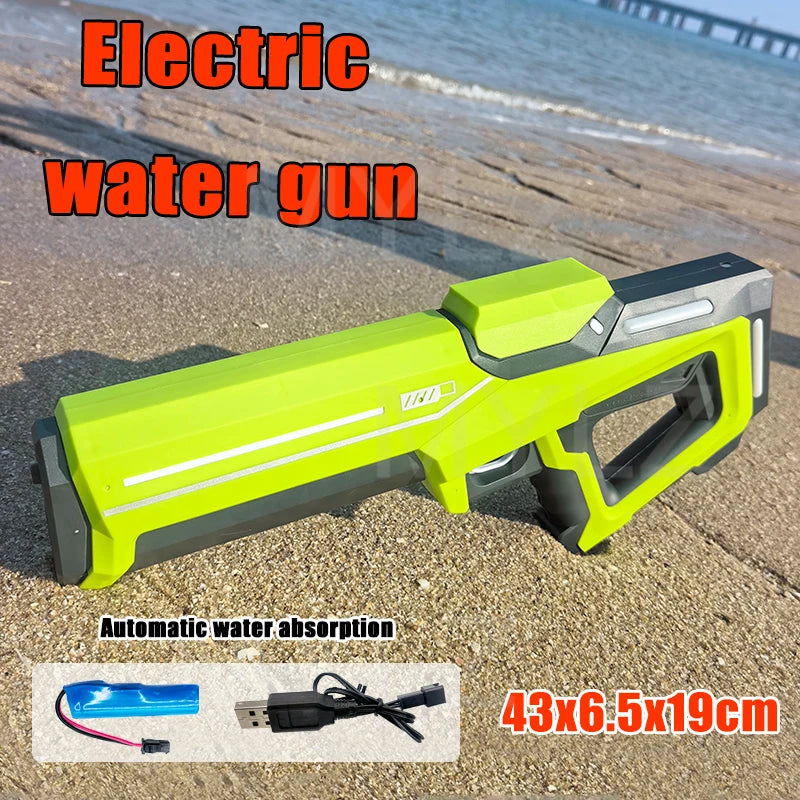 Pistola de Agua Eléctrica de Alta Presión | Juego de Verano para Niños 🔫 - Firu Total Sales