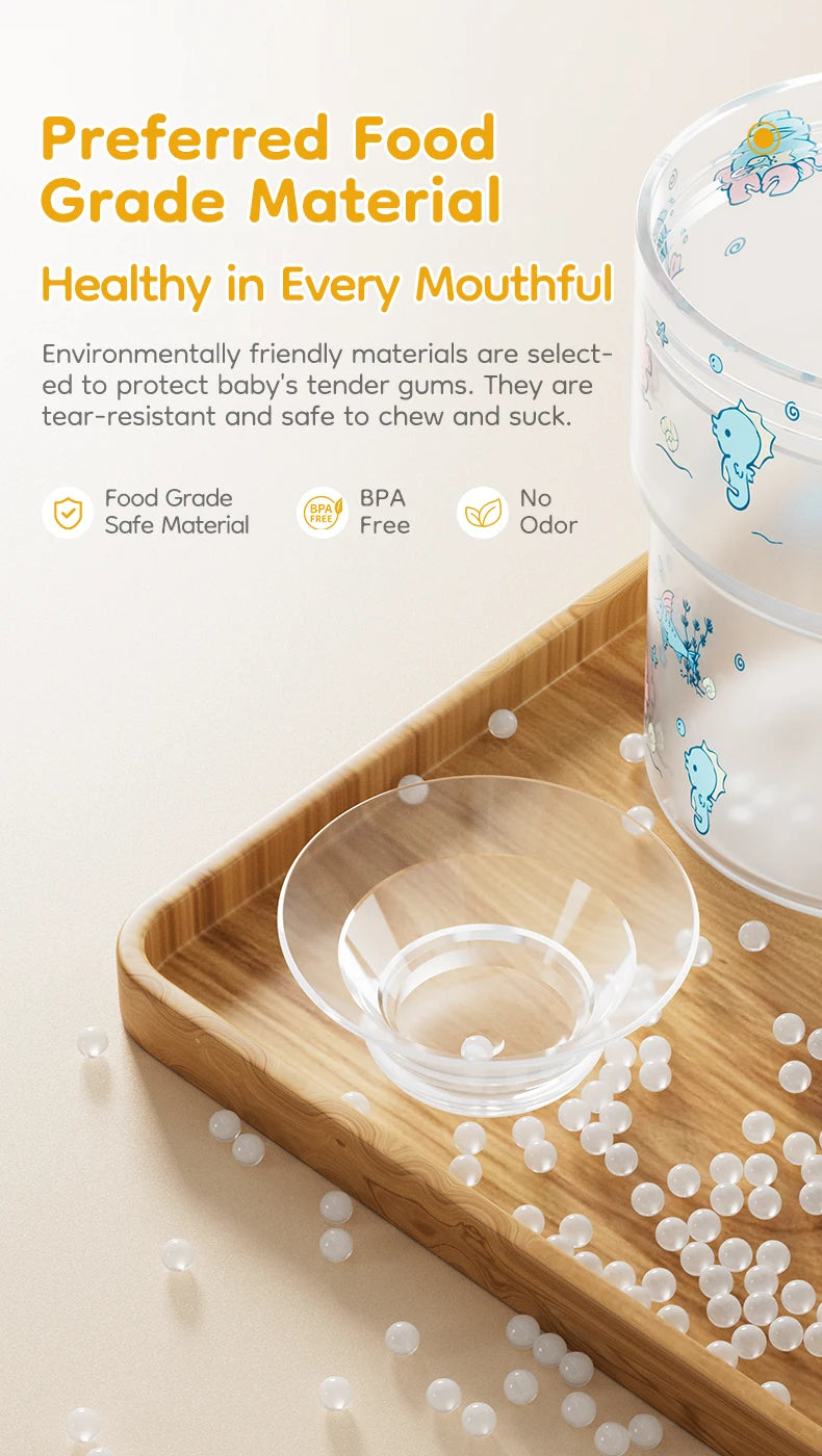 Vaso de Aprendizaje 360° 280ml para Bebé | Tapa Flip | Antiderrame | Sin BPA 🍼