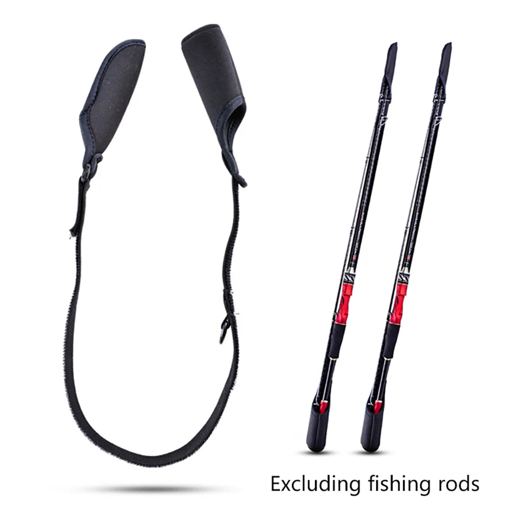 1-10PCS Fishing Rod Protection Sleeves Luya Bundle Rod Belt Adjustable Fishing Rod Sleeves Cover Strap Rod Organizer Fish Tool
