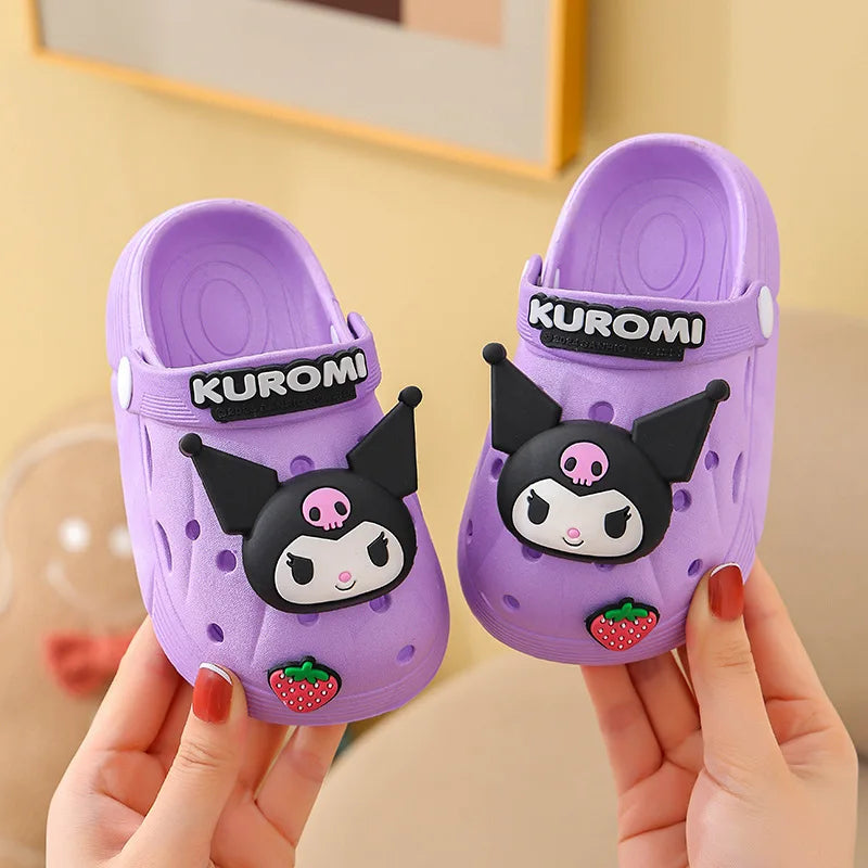 Pantuflas Sanrio Hello Kitty Kuromi para Niñas | Suaves Antideslizantes | Verano 🐱