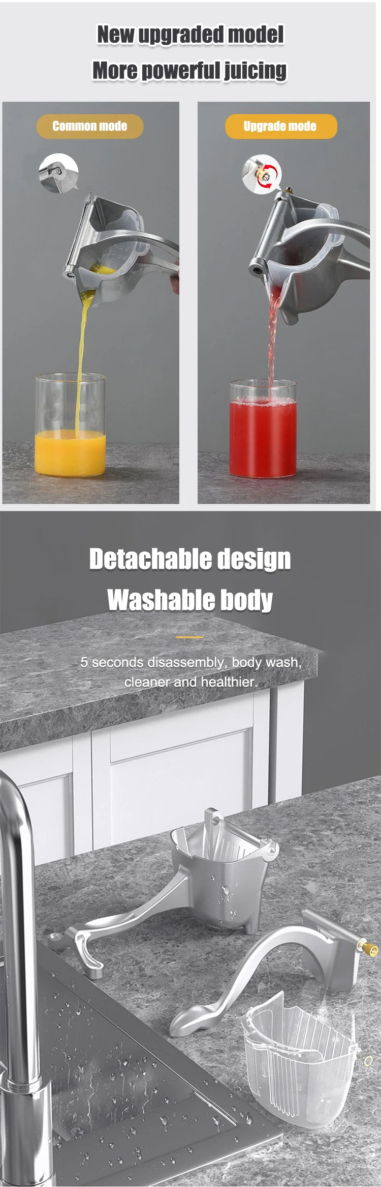 Home Multifunctional Manual Juicer Portable Small Fruit Juicer