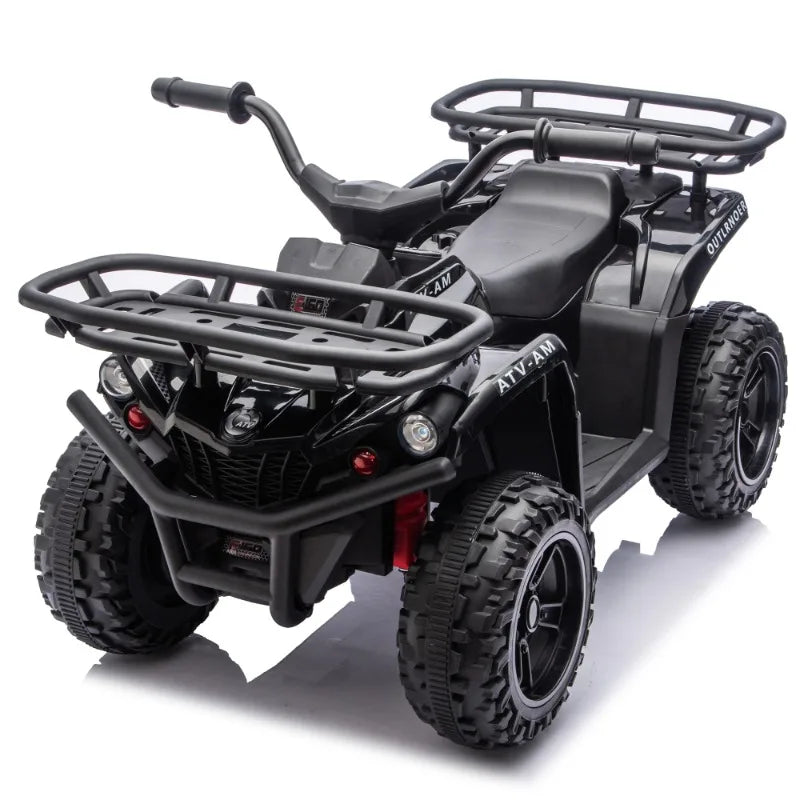 ATV Cuatrimoto Eléctrica para Niños | Luces LED | Portaequipaje | 3-6 Años 🚗 - Firu Total Sales