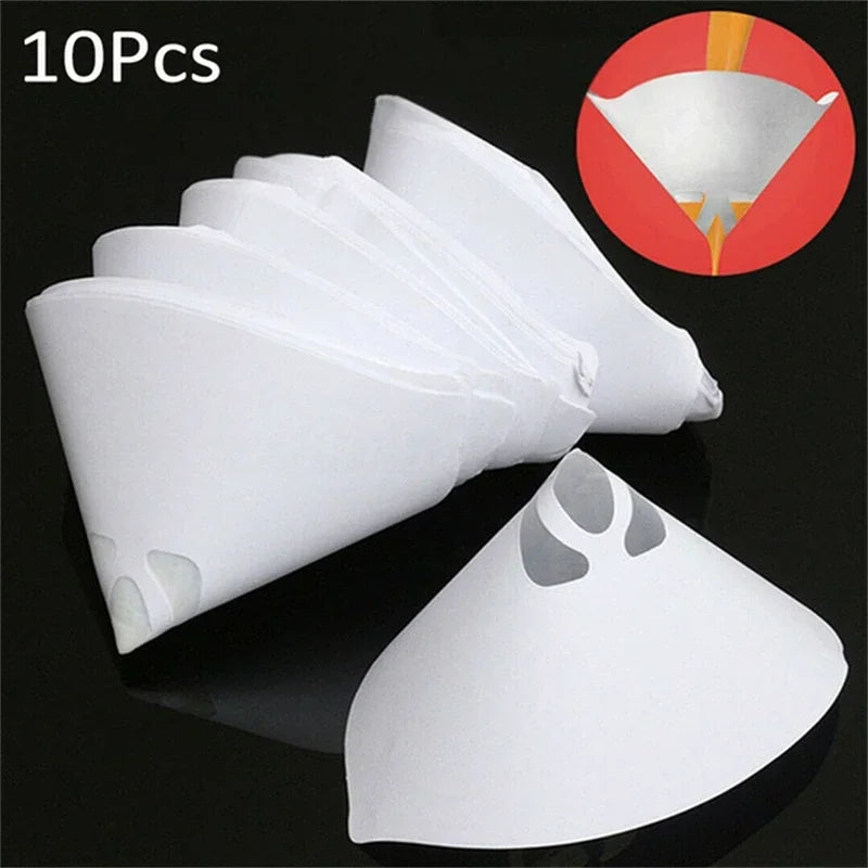 10-500PCS Car Disposable Paper Filter 190 Mesh Purifying Straining Cup Paint Spray Mesh Conical Nylon Micron Paper Funnel Tools