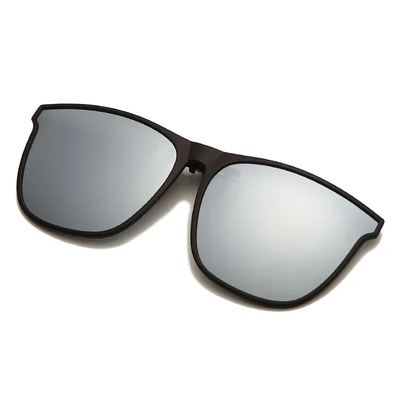 Polarized Clip On Sunglasses Men Photochromic Car Driver Goggles Night Vision Glasses Anti Glare Vintage Square Glasses Oculos
