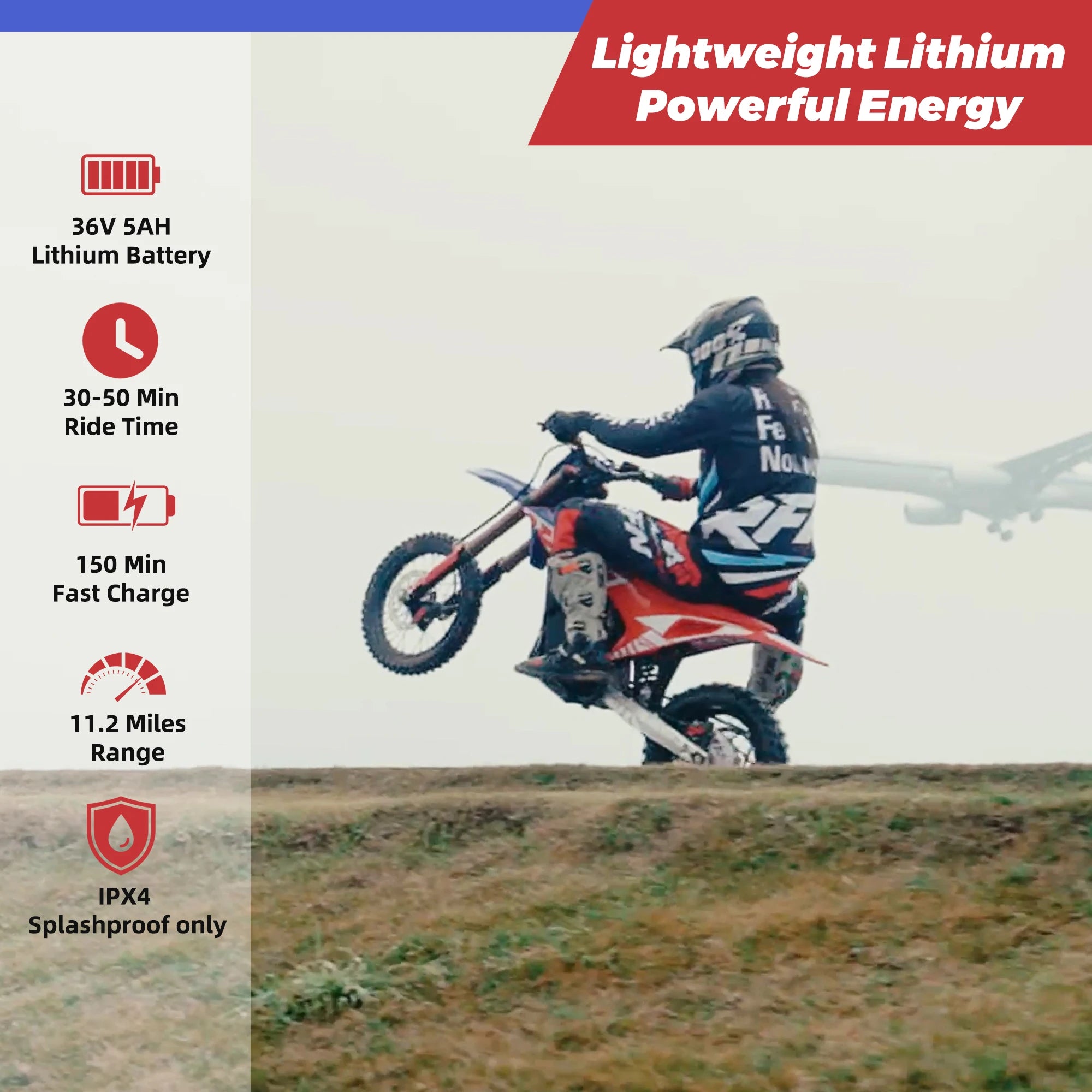 Moto Eléctrica Off-Road RFN Warrior para Niños | Multi-Velocidad | 4-8 Años 🏍️ - Firu Total Sales