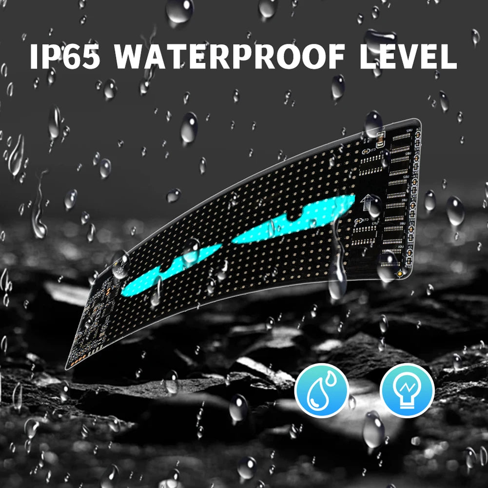 APWIKOGER Panel LED Flexible Devil Eyes | Control Remoto | Decoración Tienda, Bar y Camión | 110-240V