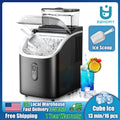 Máquina de Hielo Portátil EUHOMY | 15kg/24h | 9 Cubos en 6 Min | Autolimpiante