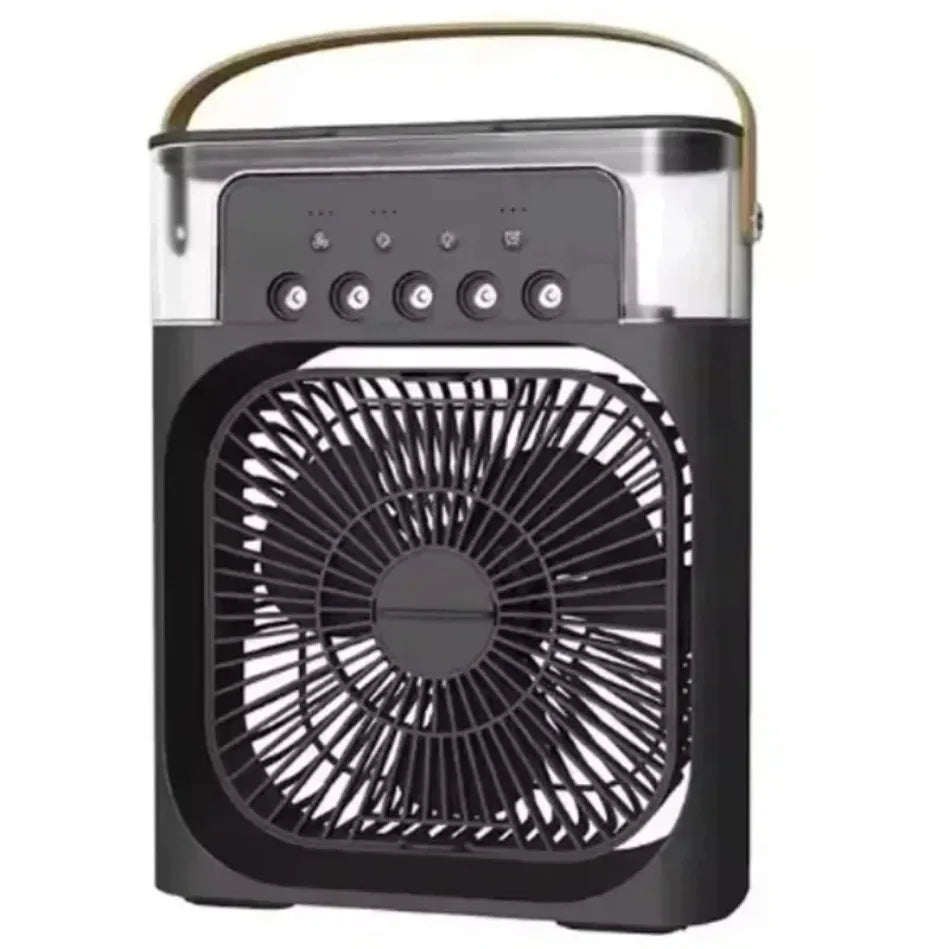 3 In 1 Portable Air Adjustment Humidifier Fan AIr Conditioner Household Small Air Cooler LED Night Lights Home Office Fans
