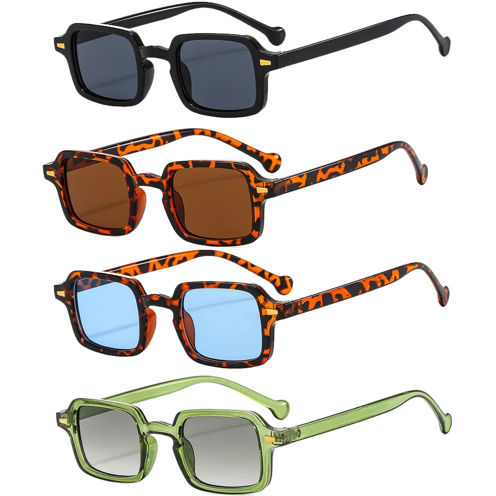 Luxurious Rectangle Sunglasses Women Oval Vintage Brand Designer Square Sun Glasses Men Shades Female Eyewear sunglasses