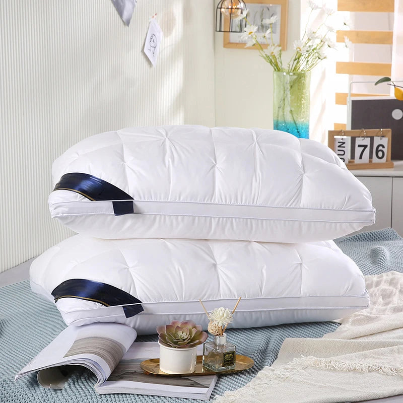 2PS Pillow Set, Soft Support Pillows for Beds, Double Set, Hotel Series Standard, Suitable for Back, Stomach or Side Sleepers