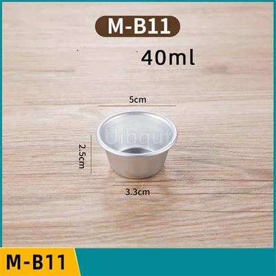 Set 5/10pcs Moldes Mini Acanalados de Aluminio para Pudding y Mousse 🍰