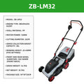 2026 Electric push lawn mower Garden weed trimmer High-power Grass mowing machine